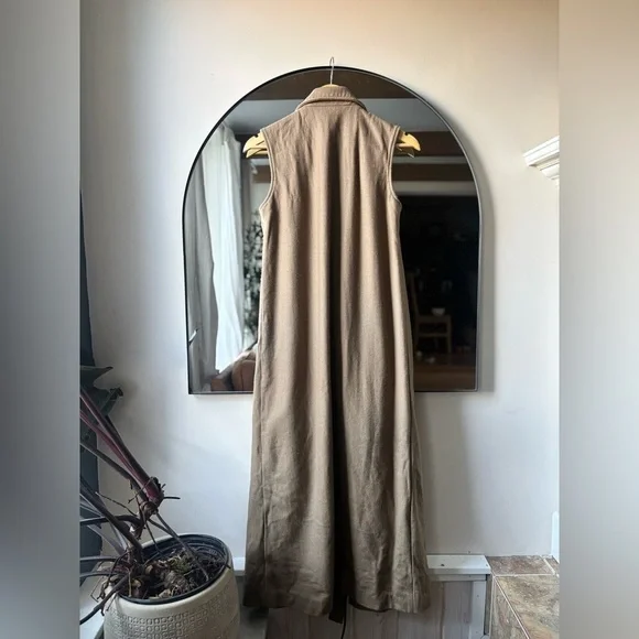 HOUSE OF NONIE | sleeveless trench | size medium - Picture 2 of 6